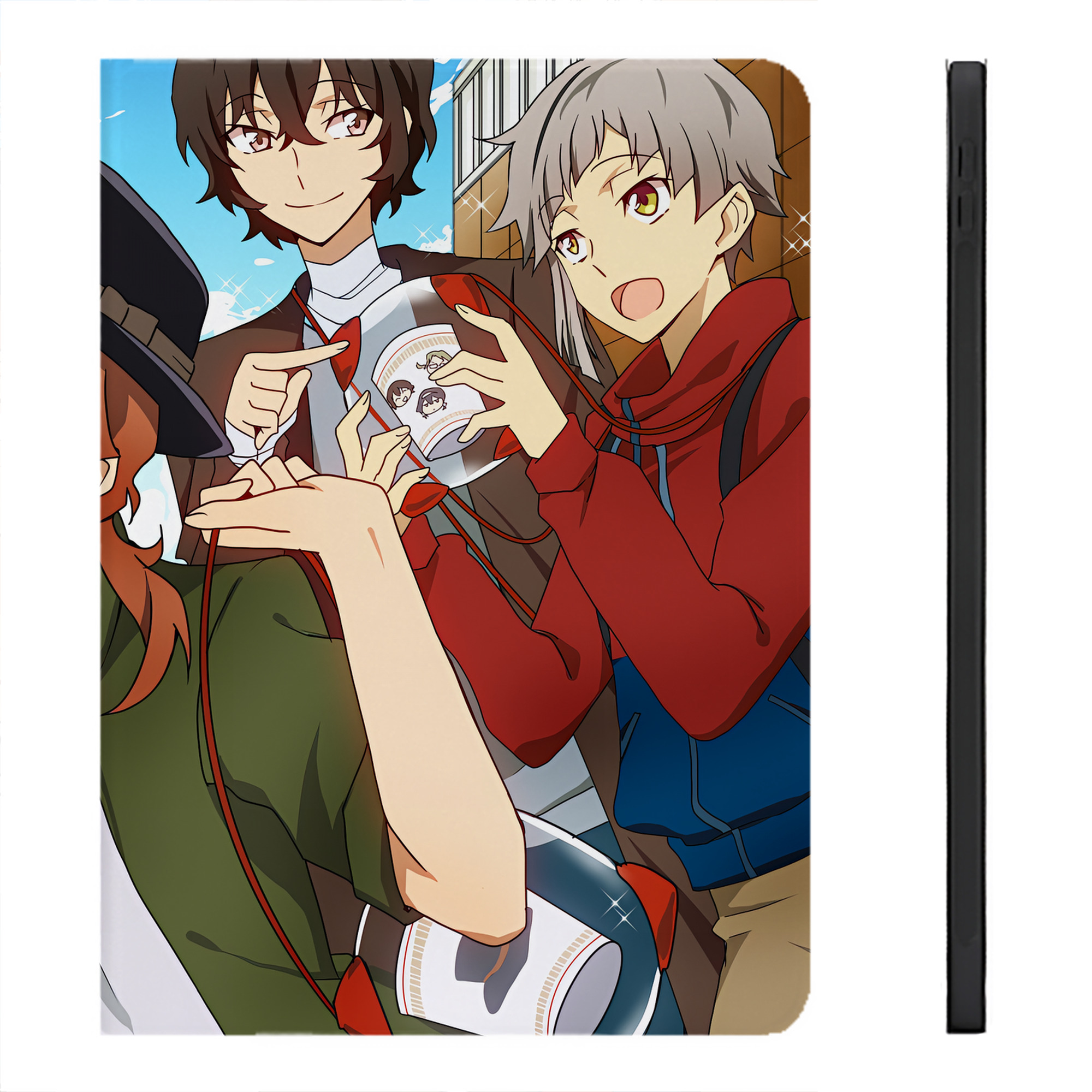 （画像用） 文豪ストレイドッグス Bungo Stray Dogs IPadケース ペンホルダー付き ブックスタイルデザイン